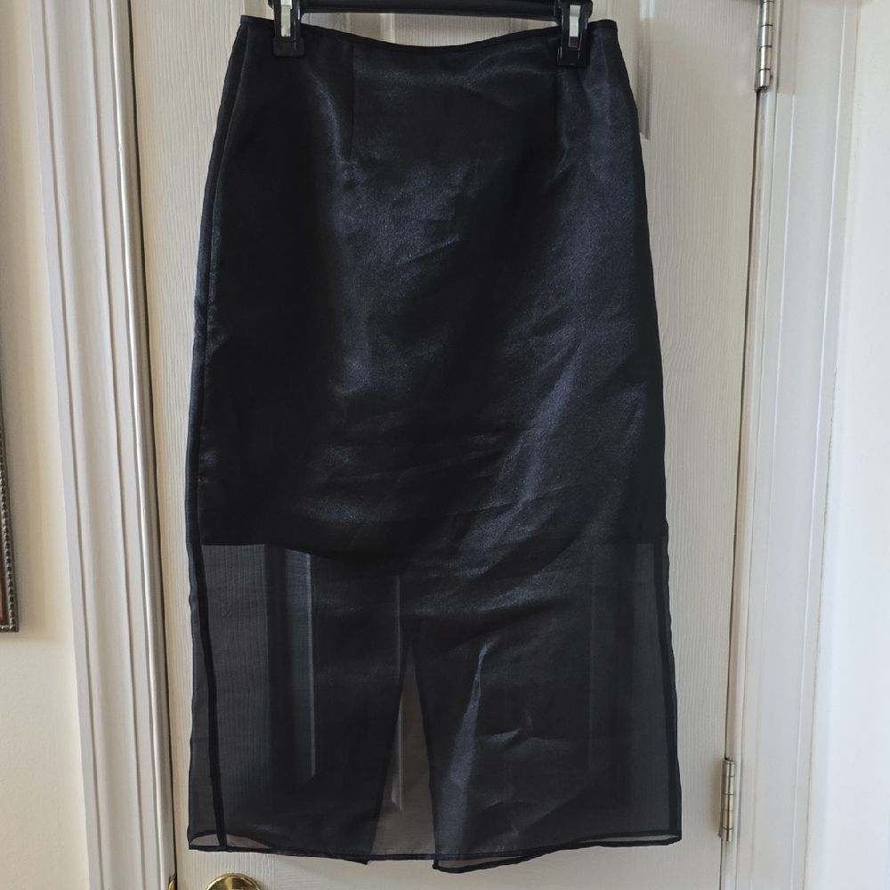 WORTHINGTON BRAND WOMEN'S PETITE BLACK SHORT SKIRT SIZE 4P
